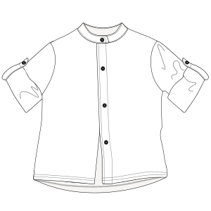 Moldes de confeccion para NENAS Camisas Camisa 9282